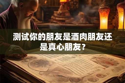 测试你的朋友是酒肉朋友还是真心朋友？