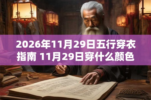2026年11月29日五行穿衣指南 11月29日穿什么颜色的衣服 2026年11月29日五行穿衣指南 11月29日穿什么颜色的衣服