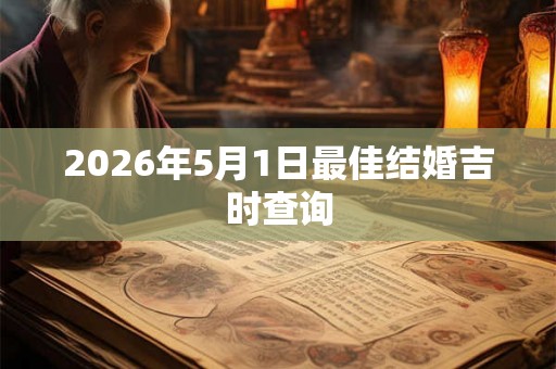 2026年5月1日最佳结婚吉时查询
