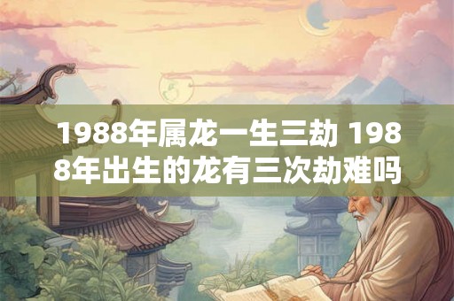 1988年属龙一生三劫 1988年出生的龙有三次劫难吗