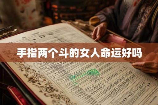 手指两个斗的女人命运好吗