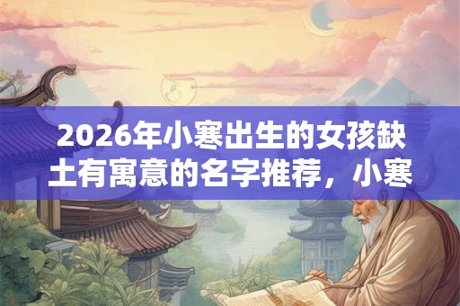 2026年小寒出生的女孩缺土有寓意的名字推荐,小寒是什么时候? 2026年小寒出生的女孩缺土有寓意的名字推荐,小寒是什么时候?
