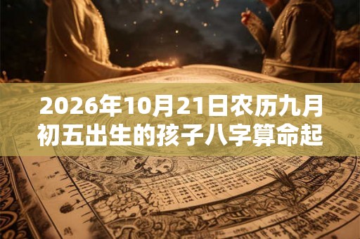 2026年10月21日农历九月初五出生的孩子八字算命起名字