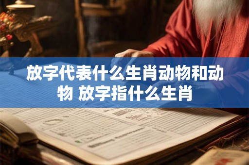 放字代表什么生肖动物和动物 放字指什么生肖 放字代表什么生肖动物和动物 放字指什么生肖