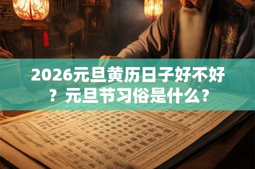 2026元旦黄历日子好不好?元旦节习俗是什么? 2026元旦黄历日子好不好?元旦节习俗是什么?