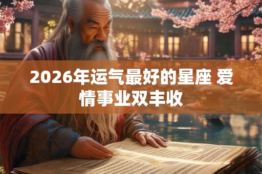 2026年运气最好的星座 爱情事业双丰收 2026年运气最好的星座 爱情事业双丰收