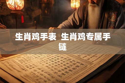生肖鸡手表  生肖鸡专属手链