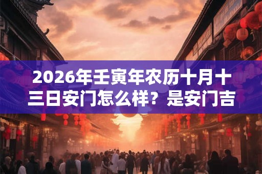 2026年壬寅年农历十月十三日安门怎么样？是安门吉日吗？