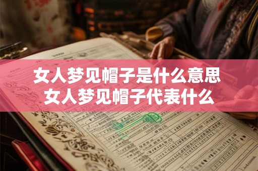 女人梦见帽子是什么意思 女人梦见帽子代表什么