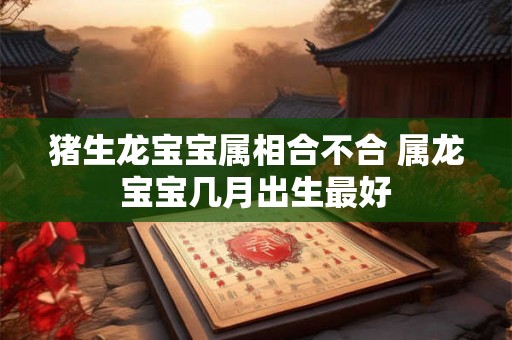 猪生龙宝宝属相合不合 属龙宝宝几月出生最好