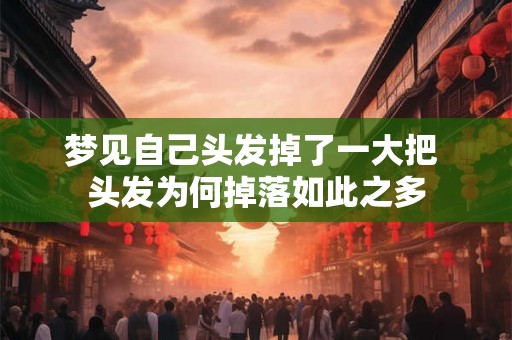 梦见自己头发掉了一大把 头发为何掉落如此之多