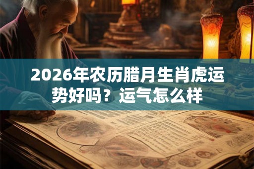 2026年农历腊月生肖虎运势好吗？运气怎么样