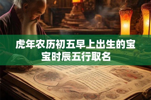 虎年农历初五早上出生的宝宝时辰五行取名