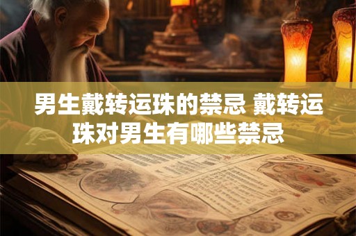男生戴转运珠的禁忌 戴转运珠对男生有哪些禁忌 男生戴转运珠的禁忌 戴转运珠对男生有哪些禁忌