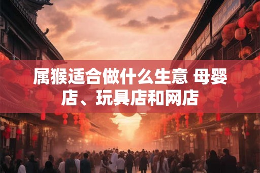 属猴适合做什么生意 母婴店、玩具店和网店 属猴适合做什么生意 母婴店、玩具店和网店