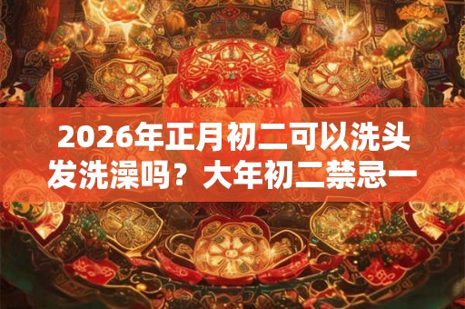 2026年正月初二可以洗头发洗澡吗?大年初二禁忌一览! 2026年正月初二可以洗头发洗澡吗?大年初二禁忌一览!