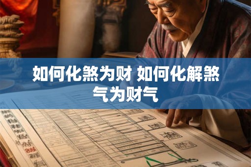 如何化煞为财 如何化解煞气为财气