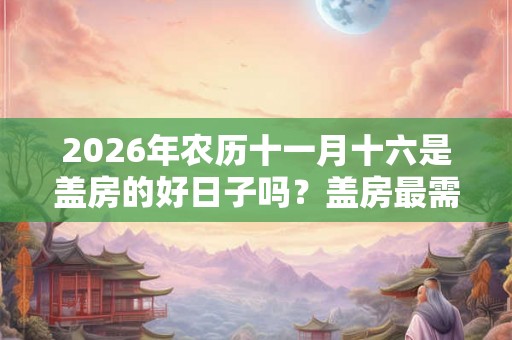2026年农历十一月十六是盖房的好日子吗？盖房最需要注意什么？