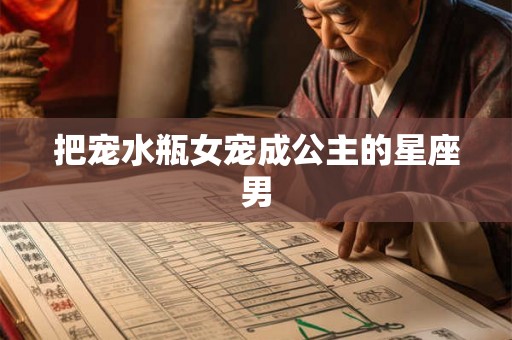 把宠水瓶女宠成公主的星座男