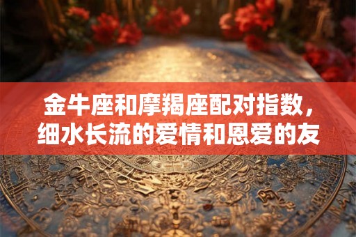 金牛座和摩羯座配对指数,细水长流的爱情和恩爱的友情 金牛座和摩羯座配对指数,细水长流的爱情和恩爱的友情