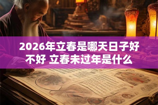 2026年立春是哪天日子好不好 立春未过年是什么