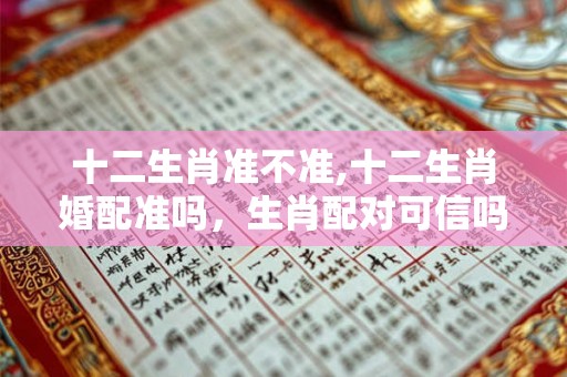 十二生肖准不准,十二生肖婚配准吗，生肖配对可信吗？