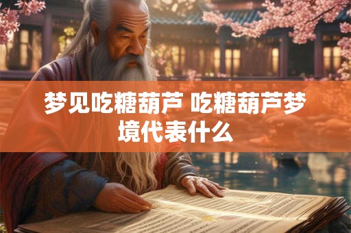 梦见吃糖葫芦 吃糖葫芦梦境代表什么
