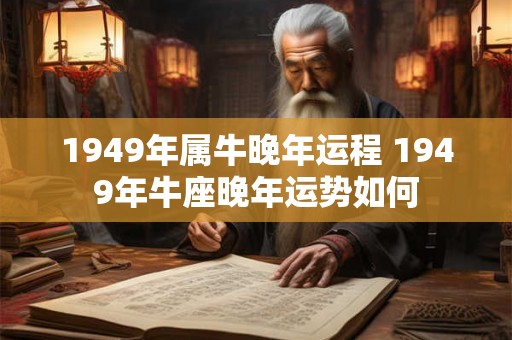 1949年属牛晚年运程 1949年牛座晚年运势如何