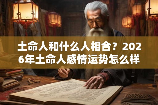 土命人和什么人相合?2026年土命人感情运势怎么样? 土命人和什么人相合?2026年土命人感情运势怎么样?