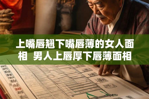 上嘴唇翘下嘴唇薄的女人面相  男人上唇厚下唇薄面相