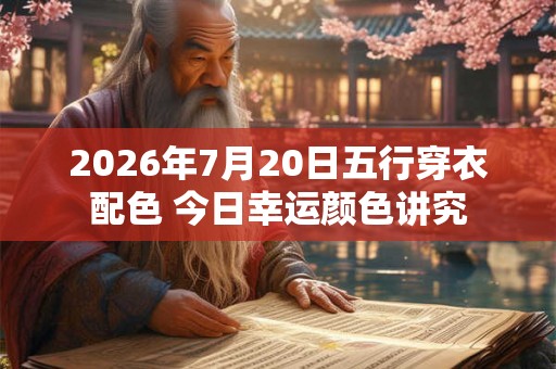 2026年7月20日五行穿衣配色 今日幸运颜色讲究