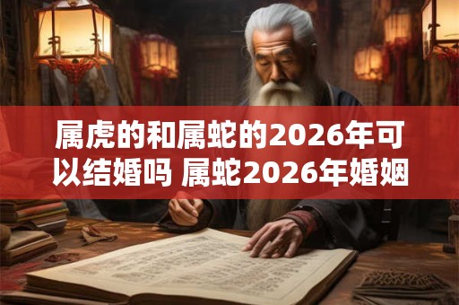 属虎的和属蛇的2026年可以结婚吗 属蛇2026年婚姻运势