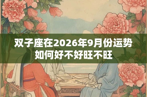 双子座在2026年9月份运势如何好不好旺不旺