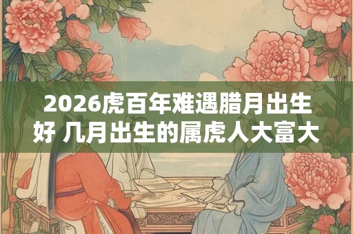 2026虎百年难遇腊月出生好 几月出生的属虎人大富大贵