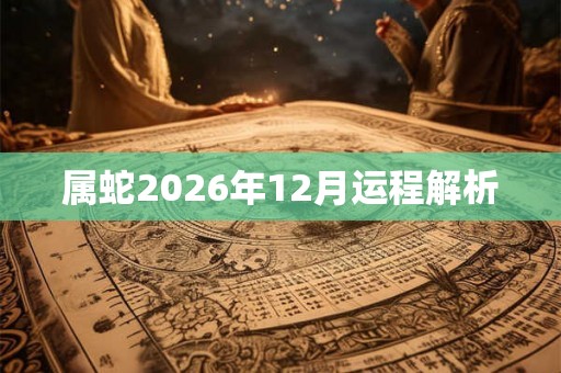 属蛇2026年12月运程解析 属蛇2026年12月运程解析