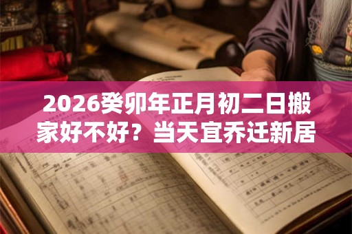 2026癸卯年正月初二日搬家好不好？当天宜乔迁新居吗？