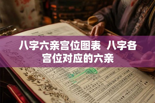 八字六亲宫位图表  八字各宫位对应的六亲