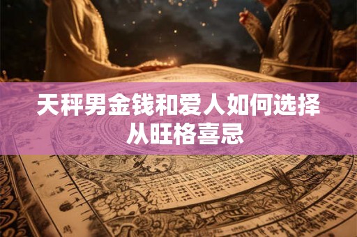 天秤男金钱和爱人如何选择  从旺格喜忌