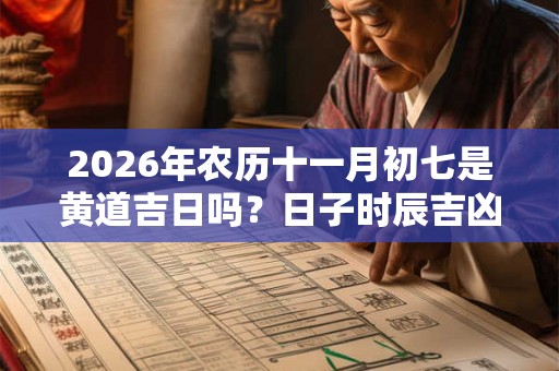2026年农历十一月初七是黄道吉日吗？日子时辰吉凶如何？