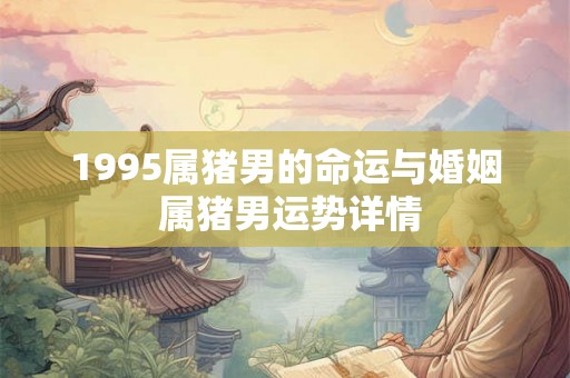 1995属猪男的命运与婚姻 属猪男运势详情