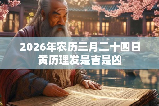 2026年农历三月二十四日黄历理发是吉是凶