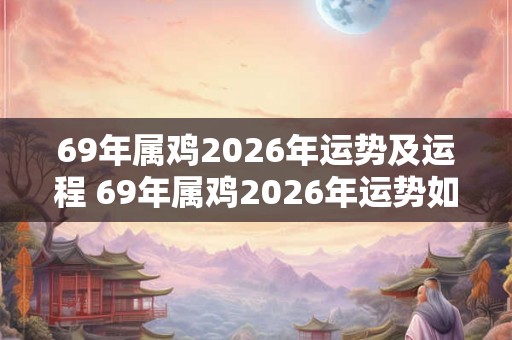 69年属鸡2026年运势及运程 69年属鸡2026年运势如何 69年属鸡2026年运势及运程 69年属鸡2026年运势如何