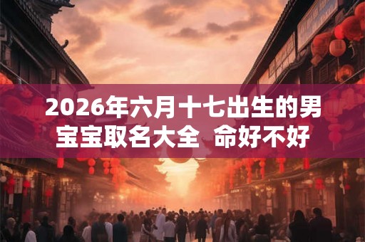 2026年六月十七出生的男宝宝取名大全  命好不好