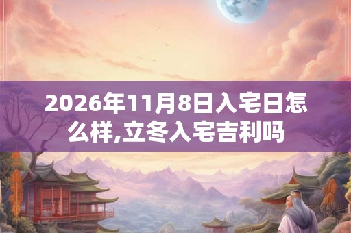2026年11月8日入宅日怎么样,立冬入宅吉利吗 2026年11月8日入宅日怎么样,立冬入宅吉利吗