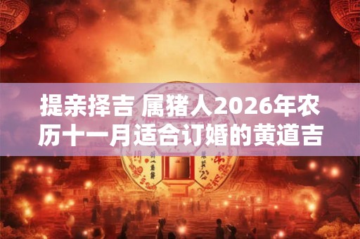 提亲择吉 属猪人2026年农历十一月适合订婚的黄道吉日有哪些 提亲择吉 属猪人2026年农历十一月适合订婚的黄道吉日有哪些