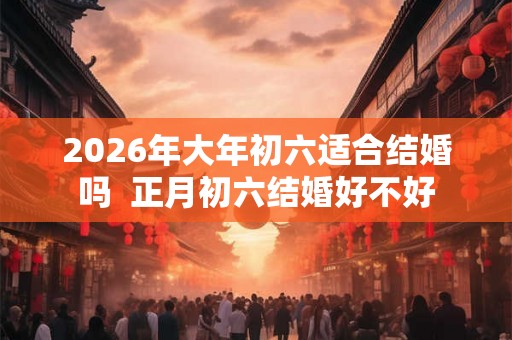 2026年大年初六适合结婚吗  正月初六结婚好不好