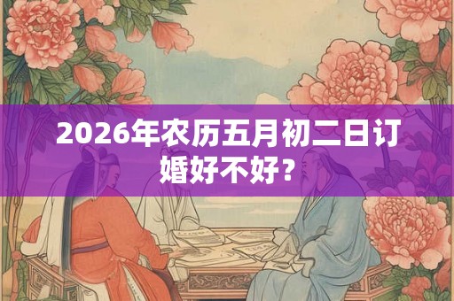 2026年农历五月初二日订婚好不好？
