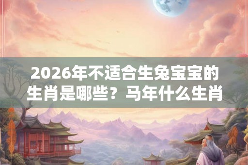 2026年不适合生兔宝宝的生肖是哪些?马年什么生肖不宜怀孕生孩子 2026年不适合生兔宝宝的生肖是哪些?马年什么生肖不宜怀孕生孩子