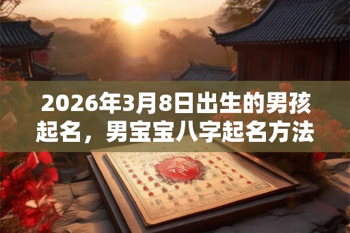 2026年3月8日出生的男孩起名,男宝宝八字起名方法 2026年3月8日出生的男孩起名,男宝宝八字起名方法