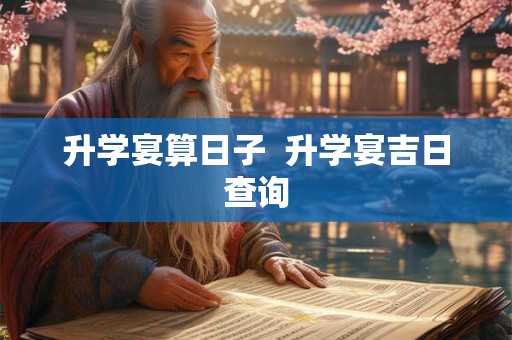升学宴算日子  升学宴吉日查询